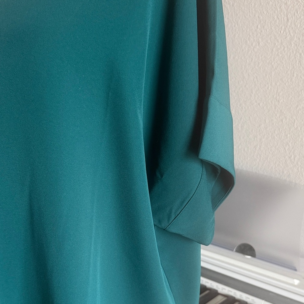 Zenana Teal Green Women's Blouse Sz 1X - Picture 6 of 11